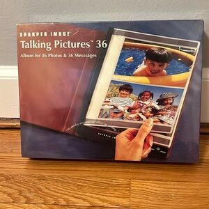 New Sharper Image Talking Pictures- Album for 36 Photos and 36 messages